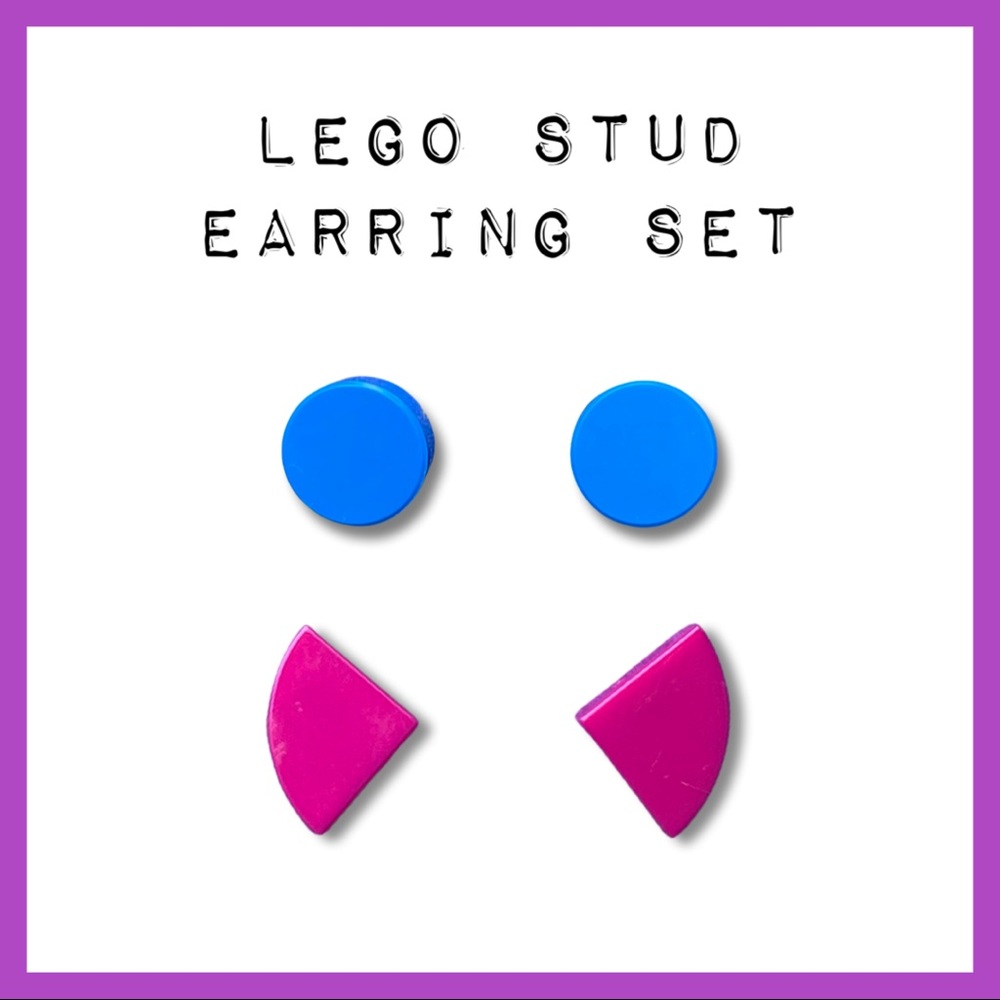LEGO Stud Earrings Set
